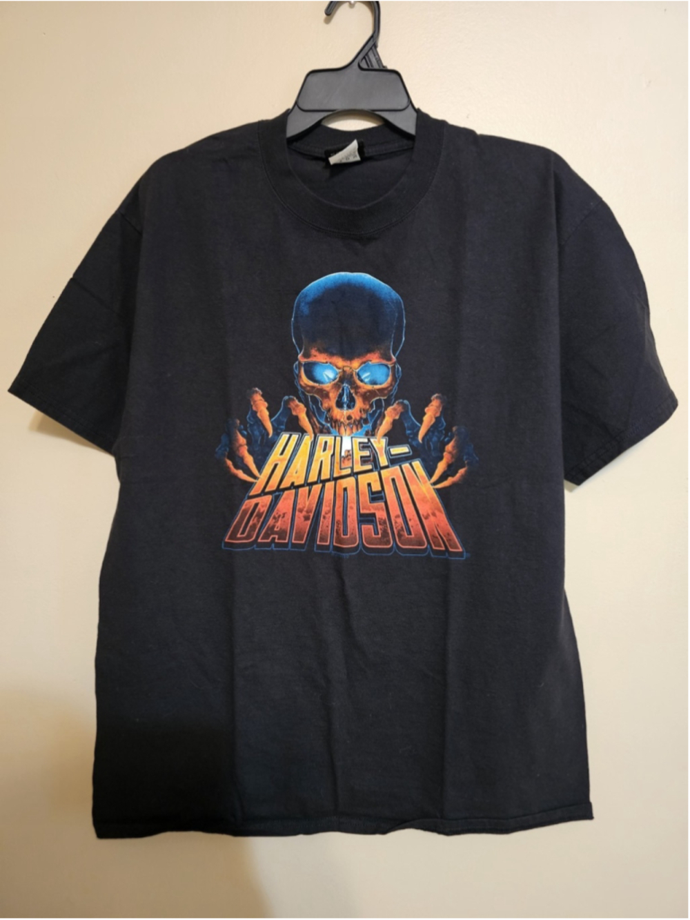 Harley-Davidson Bryson City, NC T-Shirt Men's Large Black Skeleton Skull Biker